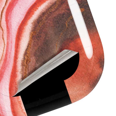 Orange Watercolor Geode Galaxy Buds Pro Skin