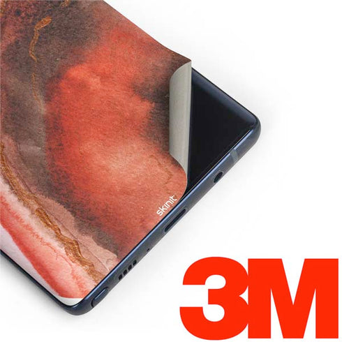 Orange Watercolor Geode Galaxy Note 9 Skin