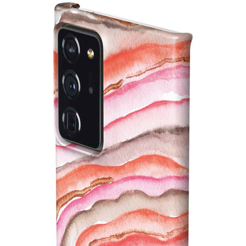 Orange Watercolor Geode Galaxy Note20 Ultra 5G Lite Case