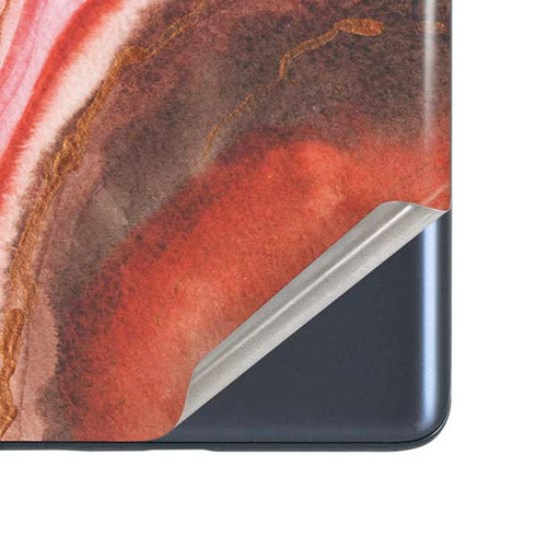Orange Watercolor Geode Galaxy S20 Fan Edition Skin