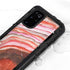 Orange Watercolor Geode Galaxy S20 Plus Waterproof Case