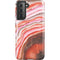 Orange Watercolor Geode Galaxy S21 5G Pro Case