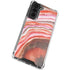 Orange Watercolor Geode Galaxy S22 Clear Case