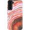Orange Watercolor Geode Galaxy S22 Plus Pro Case