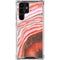 Orange Watercolor Geode Galaxy S22 Ultra Clear Case