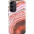 Orange Watercolor Geode Galaxy S23 Plus Pro Case