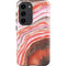 Orange Watercolor Geode Galaxy S23 Pro Case
