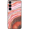 Orange Watercolor Geode Galaxy S23 Skin