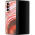 Orange Watercolor Geode Galaxy Z Fold3 5G Skin