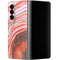 Orange Watercolor Geode Galaxy Z Fold4 5G Skin