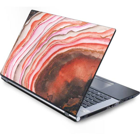 Orange Watercolor Geode Generic Laptop Skin