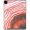 Orange Watercolor Geode iPad Pro 12.9in (2020) Clear Case