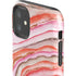 Orange Watercolor Geode iPhone 11 Impact Case