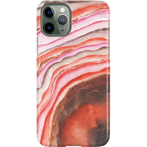 Orange Watercolor Geode iPhone 11 Pro Lite Case