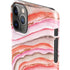 Orange Watercolor Geode iPhone 11 Pro Max Lite Case