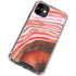 Orange Watercolor Geode iPhone 12 Mini Clear Case
