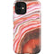 Orange Watercolor Geode iPhone 12 Mini Impact Case