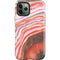 Orange Watercolor Geode iPhone 12 Pro Max Impact Case