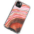 Orange Watercolor Geode iPhone 13 Mini Clear Case