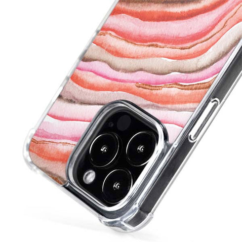Orange Watercolor Geode iPhone 13 Pro MagSafe Case