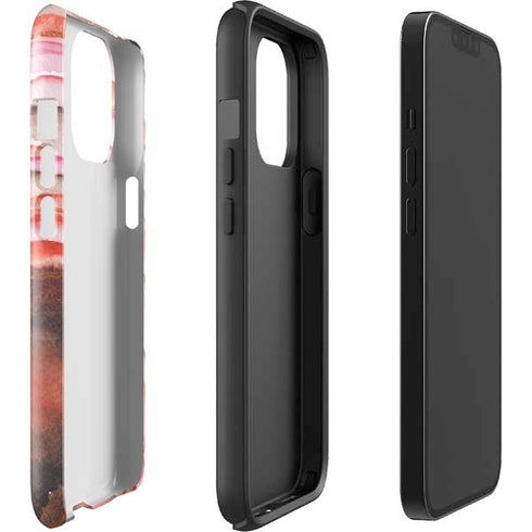 Orange Watercolor Geode iPhone 13 Pro Max Impact Case