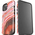 Orange Watercolor Geode iPhone 15 Impact Case