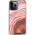 Orange Watercolor Geode iPhone 15 Pro Max Clear Case