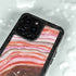 Orange Watercolor Geode iPhone 14 Pro Waterproof Case
