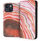 Orange Watercolor Geode iPhone 15 Plus Folio Case
