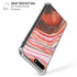 Orange Watercolor Geode iPhone 7/8 Plus Clear Case