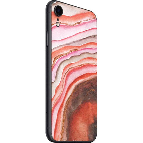Orange Watercolor Geode iPhone SE (2nd & 3rd Gen) Skin