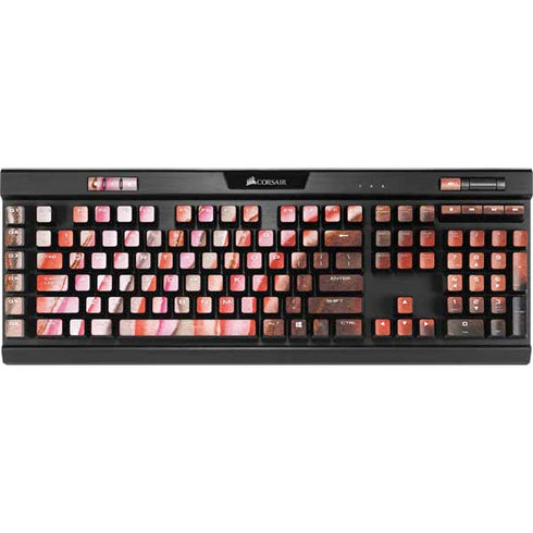 Orange Watercolor Geode K95 RGB PLATINUM Mechanical Gaming Keyboard Skin