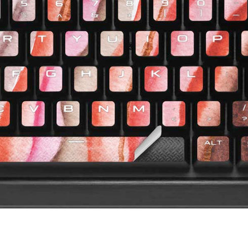 Orange Watercolor Geode K95 RGB PLATINUM Mechanical Gaming Keyboard Skin