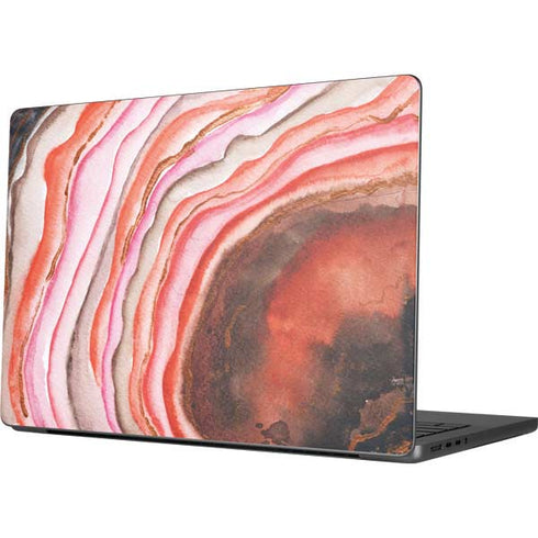 Orange Watercolor Geode MacBook Pro 14in (2021-24) Skin