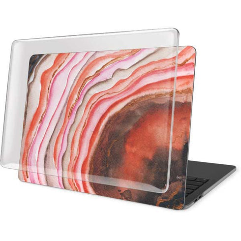 Orange Watercolor Geode MacBook Pro 16in (2019-20) Case plus Skin