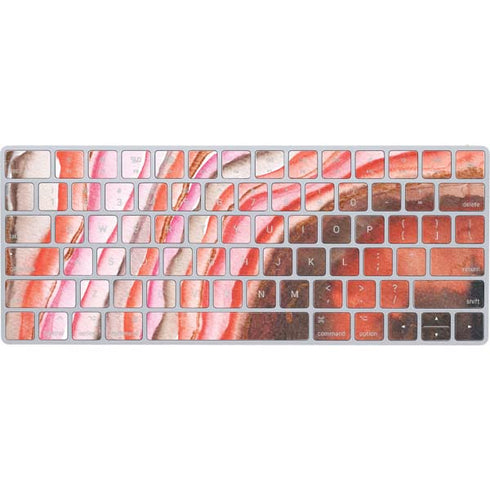 Orange Watercolor Geode Magic Keyboard Skin