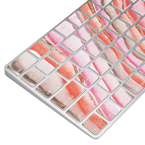 Orange Watercolor Geode Magic Keyboard Skin