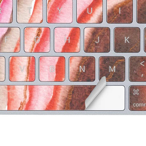 Orange Watercolor Geode Magic Keyboard Skin