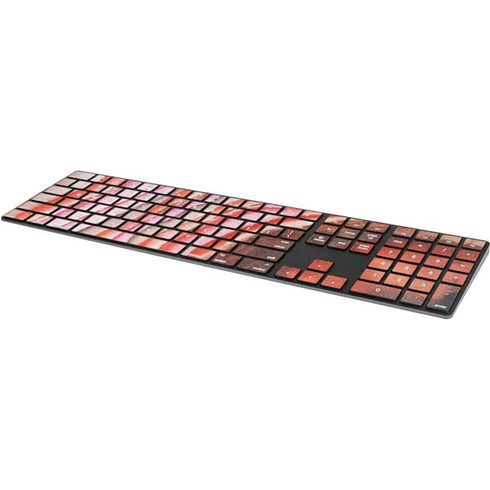 Orange Watercolor Geode Magic Keyboard with Numeric Keypad Skin