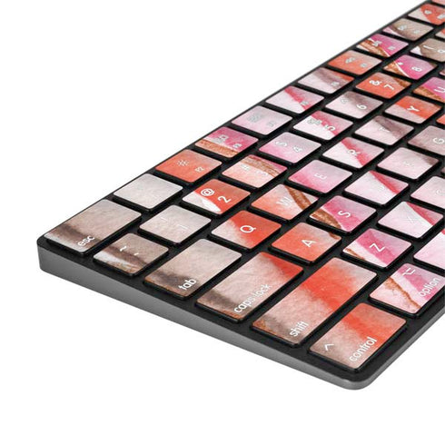 Orange Watercolor Geode Magic Keyboard with Numeric Keypad Skin