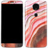 Orange Watercolor Geode Moto E5 Plus Skin