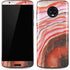 Orange Watercolor Geode Moto G6 Skin