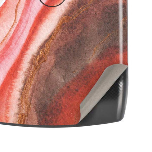 Orange Watercolor Geode Motorola RAZR Skin