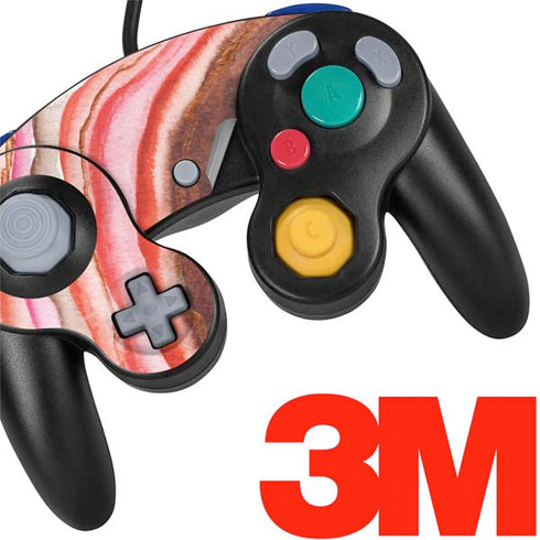 Orange Watercolor Geode Nintendo GameCube Controller Skin