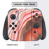 Orange Watercolor Geode Nintendo Switch Bundle Skin