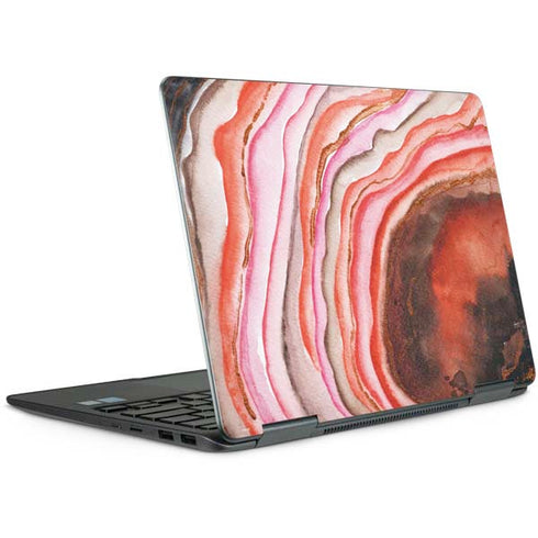 Orange Watercolor Geode Notebook 9 Pro 13in (2017) Skin
