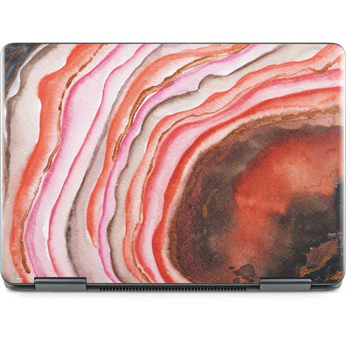 Orange Watercolor Geode Notebook 9 Pro 13in (2017) Skin