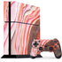 Orange Watercolor Geode PS4 Console and Controller Bundle Skin