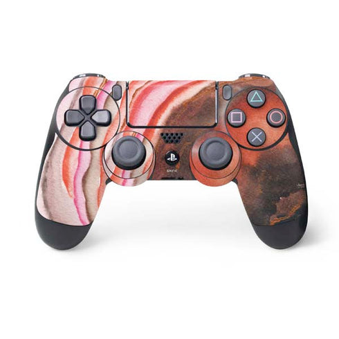 Orange Watercolor Geode PS4 Controller Skin