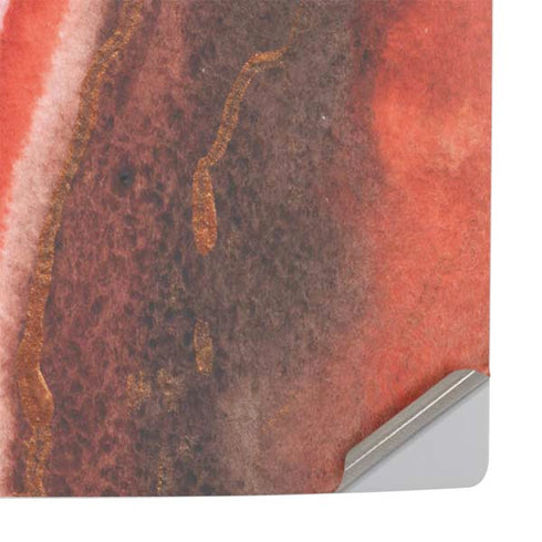 Orange Watercolor Geode PS5 Console Skin